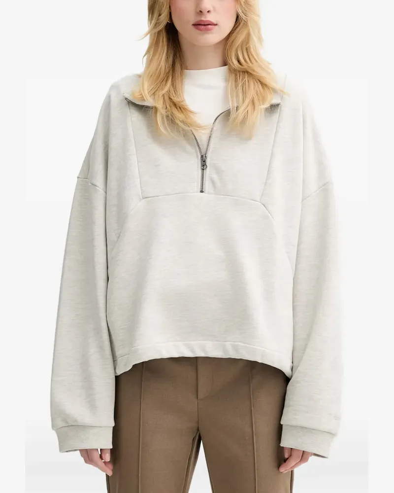 Gestuz GZnormi half-zip funnel-neck sweatshirt - Grau Grau