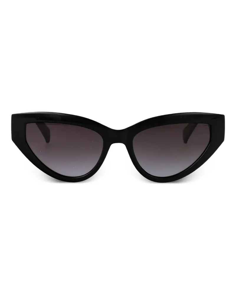 Liu Jo Cat-Eye-Sonnenbrille mit Logo - Schwarz Schwarz