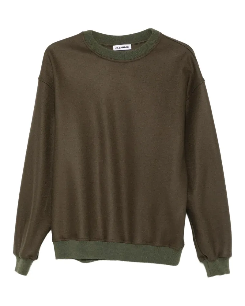 Jil Sander Sweatshirt mit Rundhalsausschnitt - Grün Grün