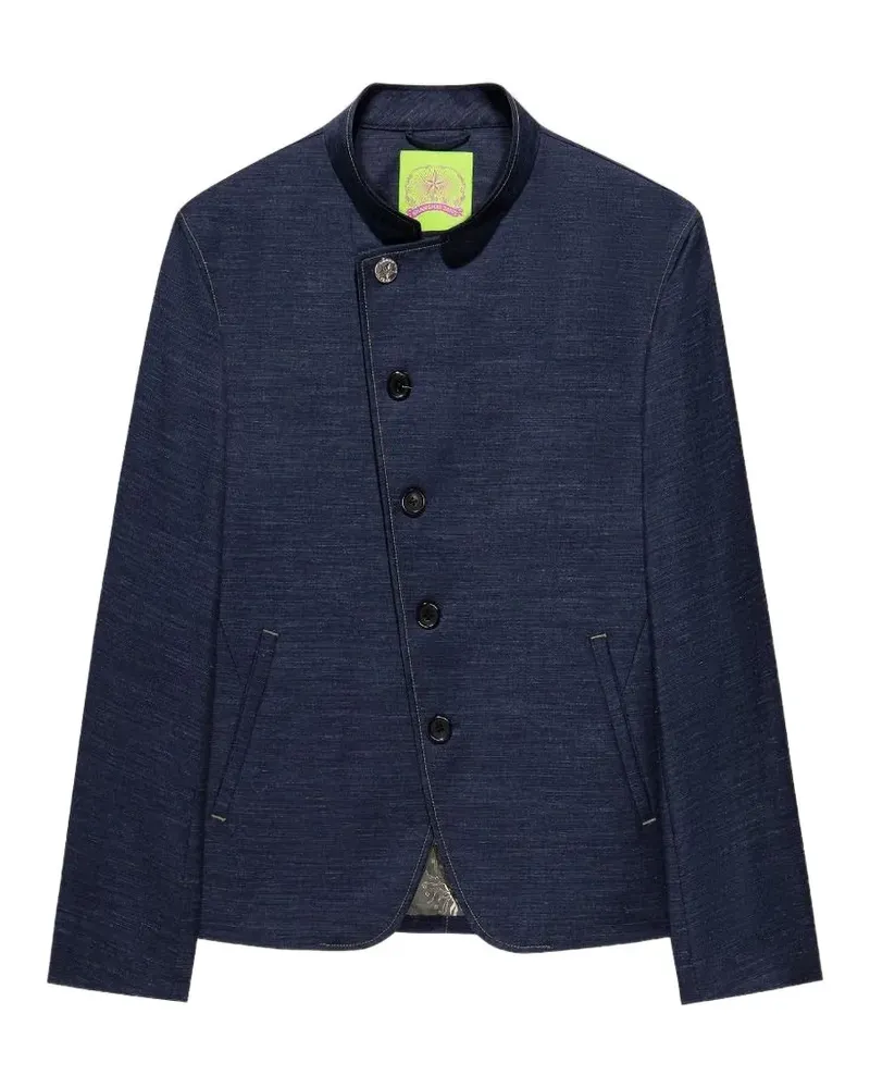 Shanghai Tang mandarin-collar jacket - Blau Blau