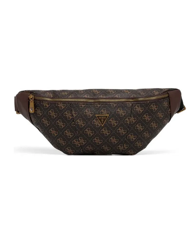 Guess Vezzola Smart monogram-print belt bag - Braun Braun
