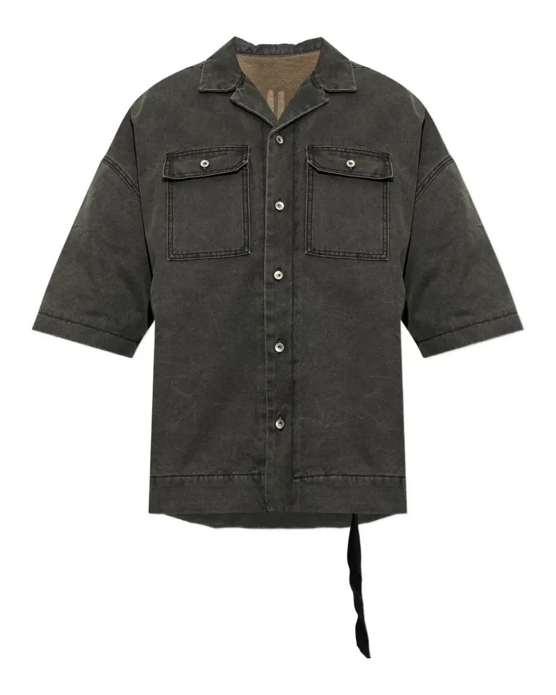 DRKSHDW by Rick Owens oversized denim shirt - Grau Grau