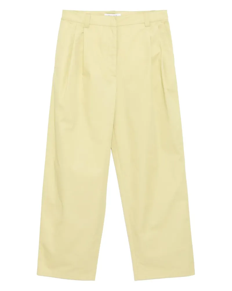 Kitsuné Hose mit Bundfalten - Grün Grün