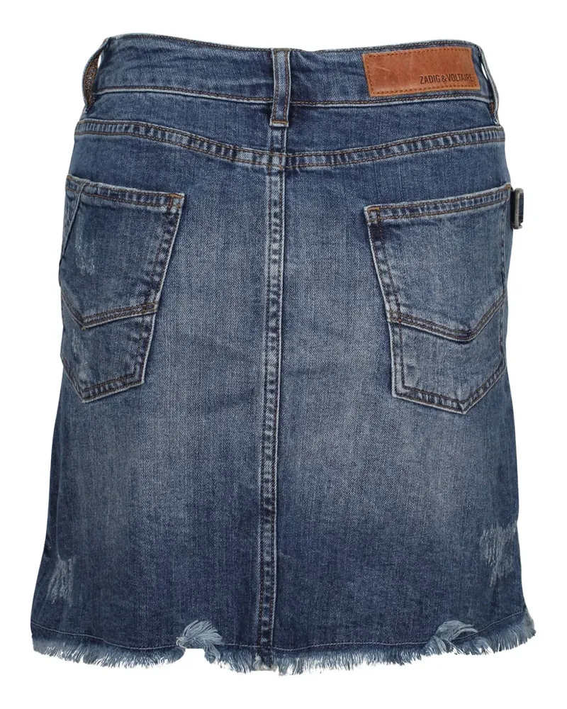 Zadig & Voltaire Jelly distressed denim mini skirt - Blau Blau