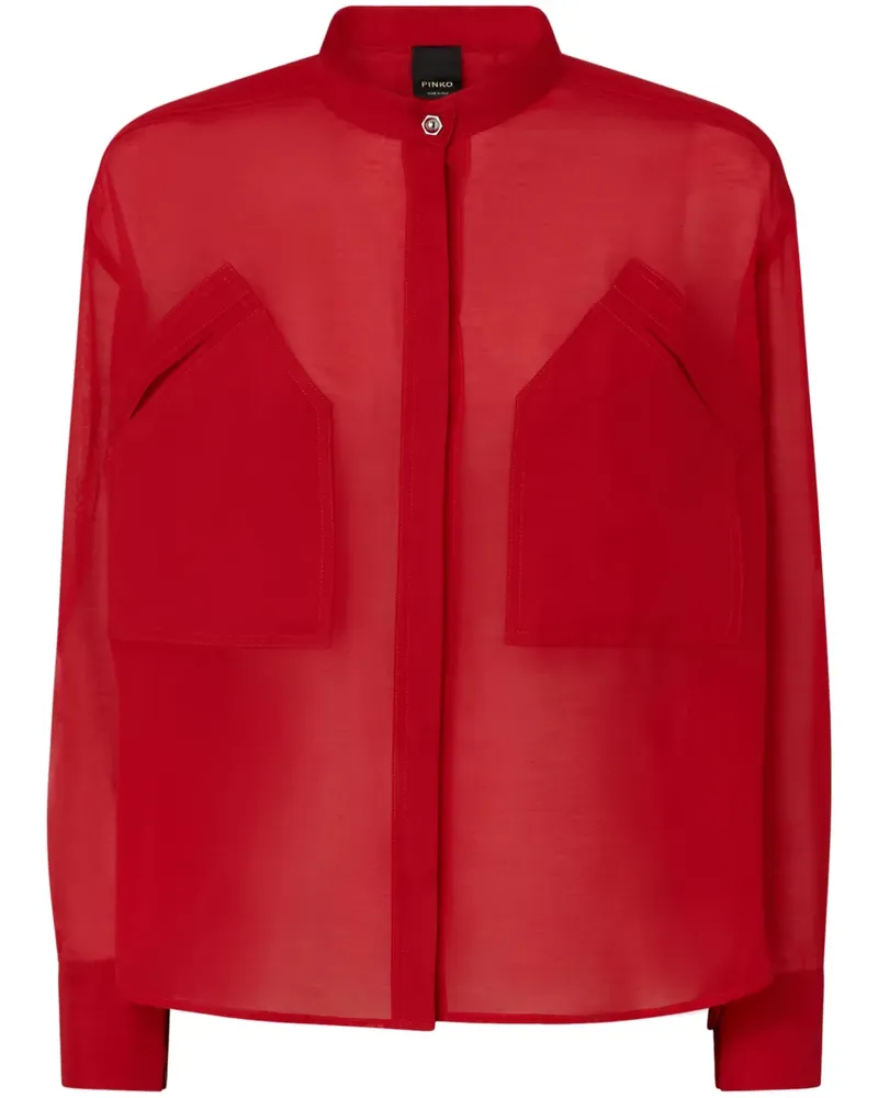 Pinko Hemd mit Brusttaschen - Rot Rot
