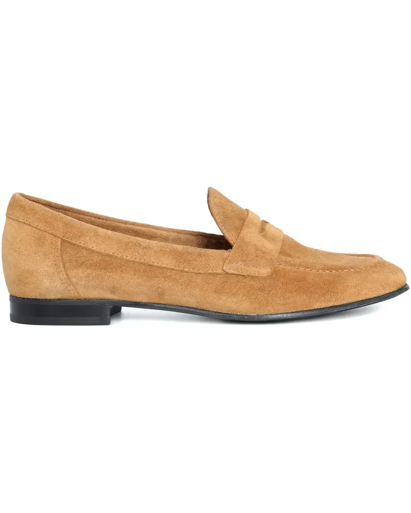 Sarah Chofakian Macchiato Penny-Loafer aus Wildleder - Braun Braun