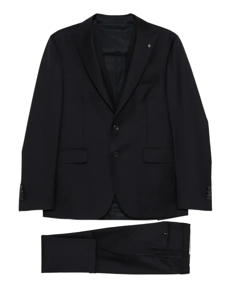 Tagliatore Einreihiger Anzug - Blau Blau