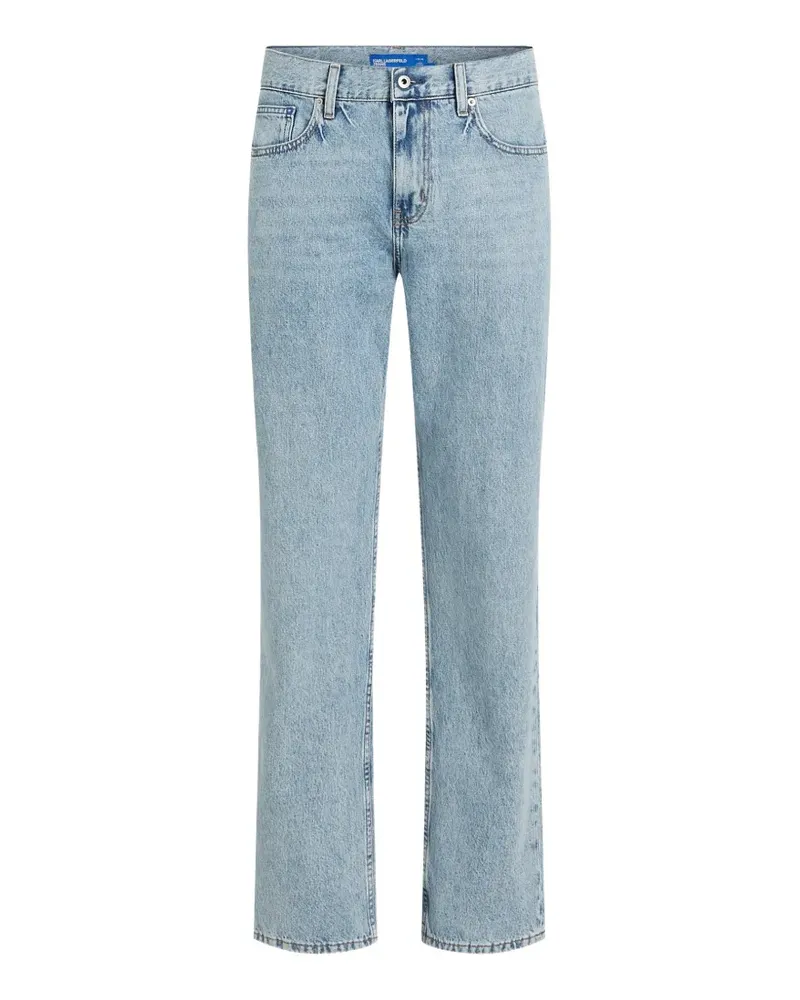 Karl Lagerfeld Jeans mit Acid-Wash-Effekt - Blau Blau