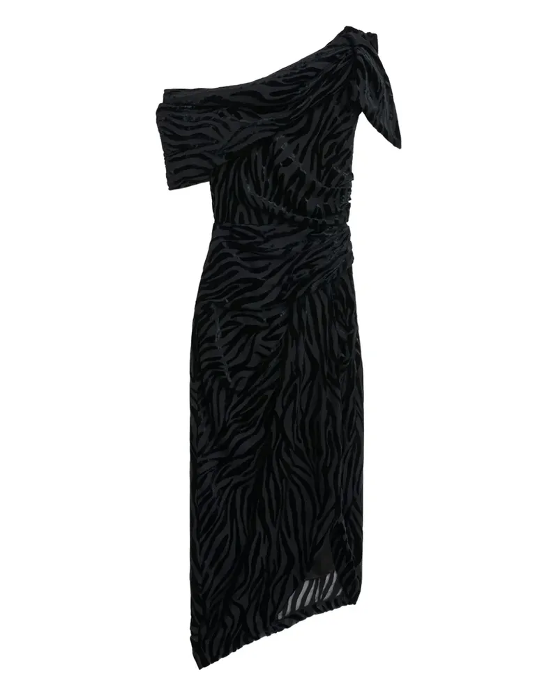 Isabel Marant Kleid mit Zebra-Print - Schwarz Schwarz