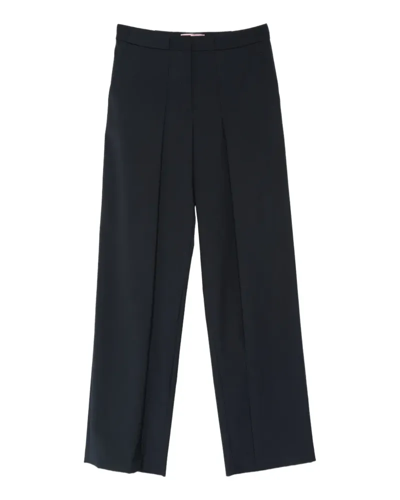 Iceberg Wide-Leg-Hose mit Bundfalten - Schwarz Schwarz