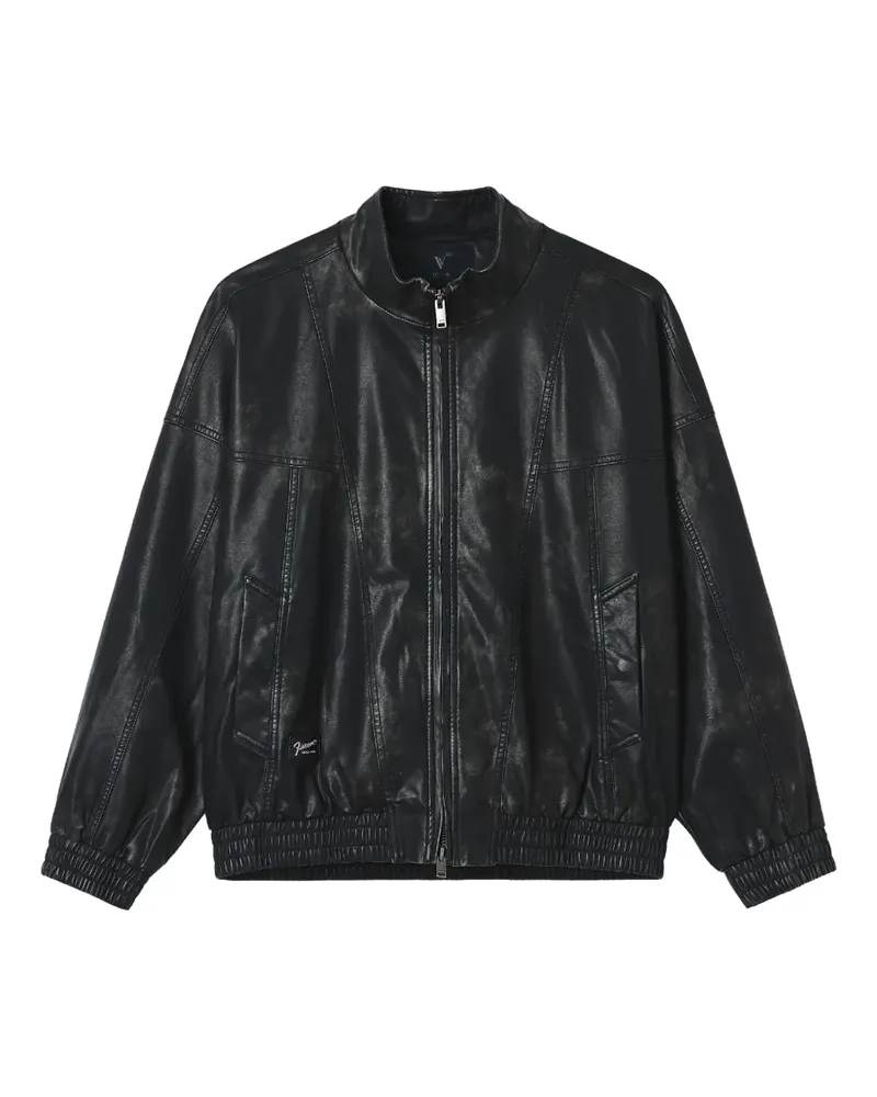 FIVE CM panelled jacket - Schwarz Schwarz