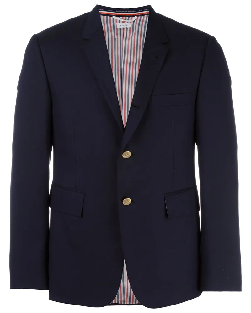 Thom Browne Wollsakko mit zwei Knöpfen - Blau Blau