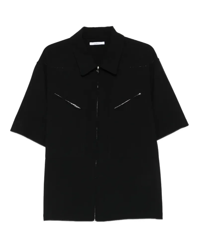 Givenchy zip-up shirt jacket - Schwarz Schwarz