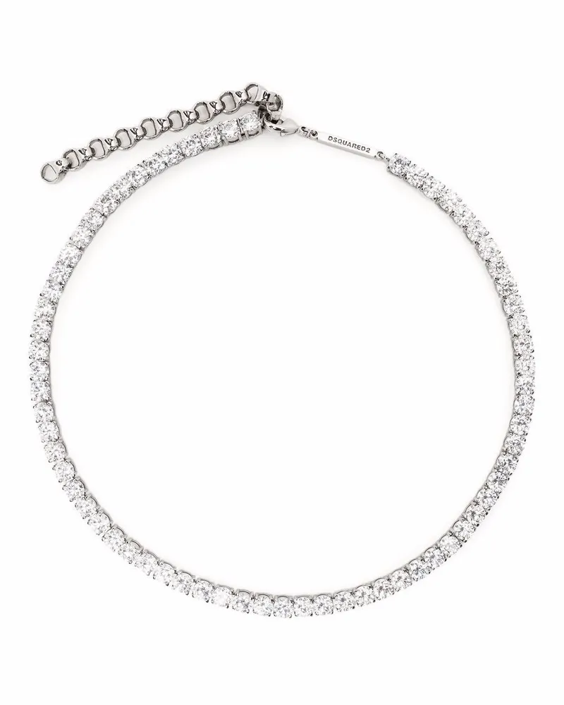 Dsquared2 Halskette mit Kristallen - Silber Silber
