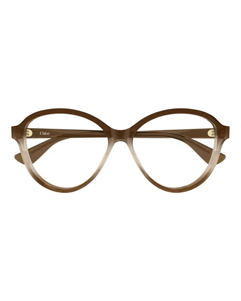 Chloé Brille mit rundem Gestell - Braun Braun