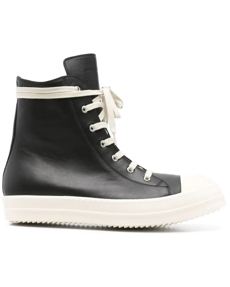 Rick Owens High-Top-Sneakers - Schwarz Schwarz