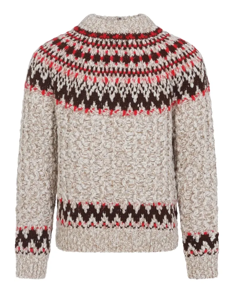 Moncler patterned sweater - Nude Nude