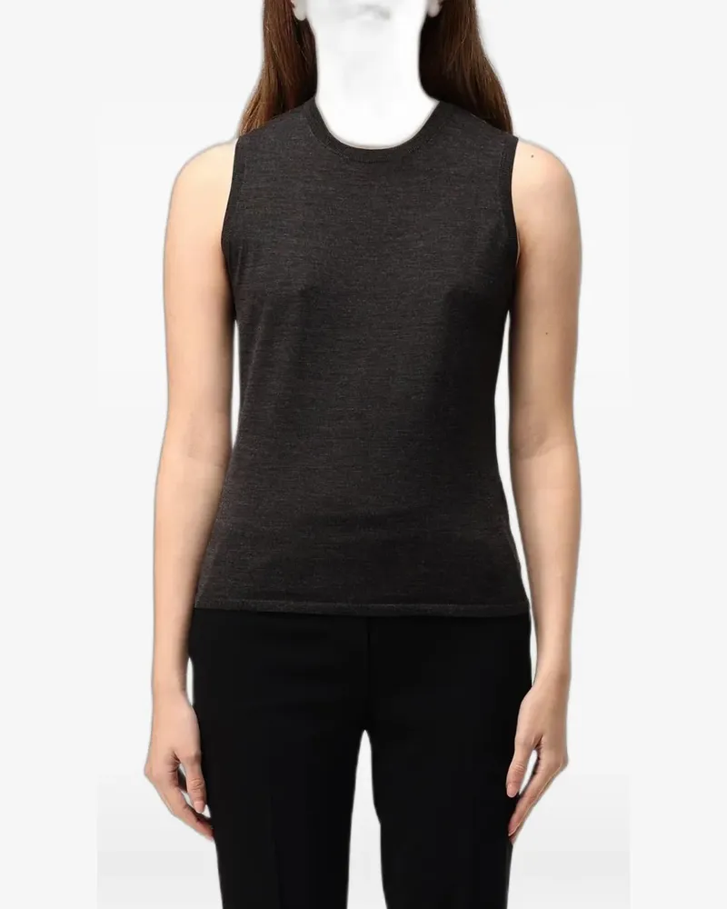 Theory sleeveless wool top - Grau Grau