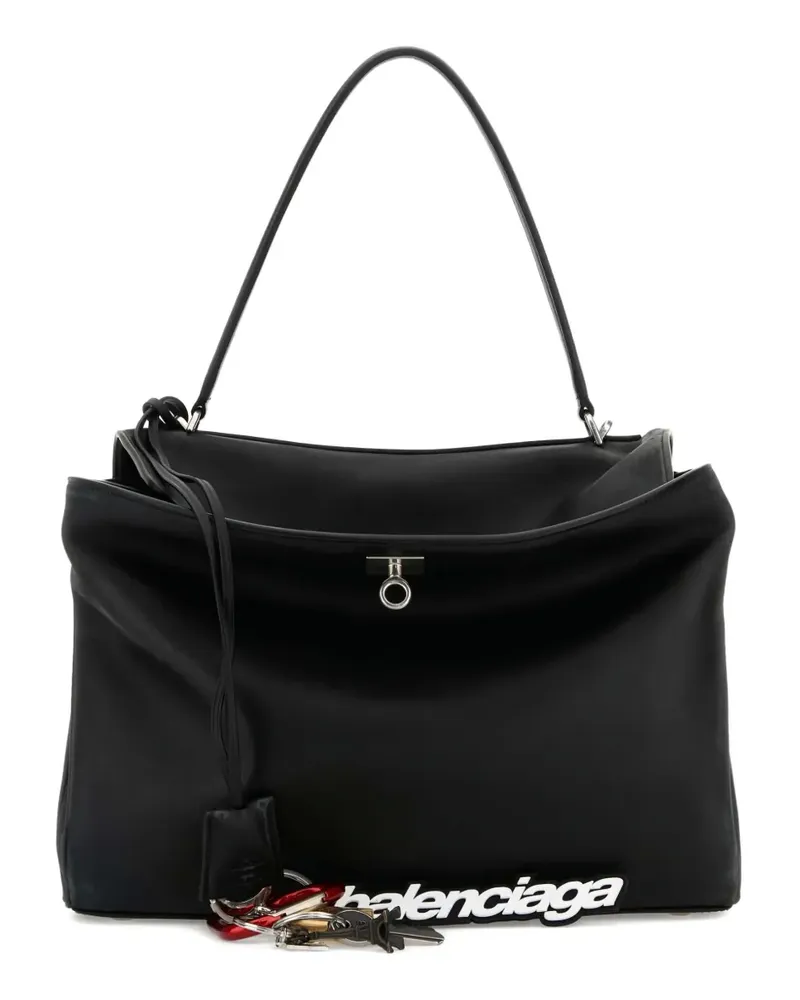 Balenciaga Mittelgroße Rodeo Tote Bag - Schwarz Schwarz
