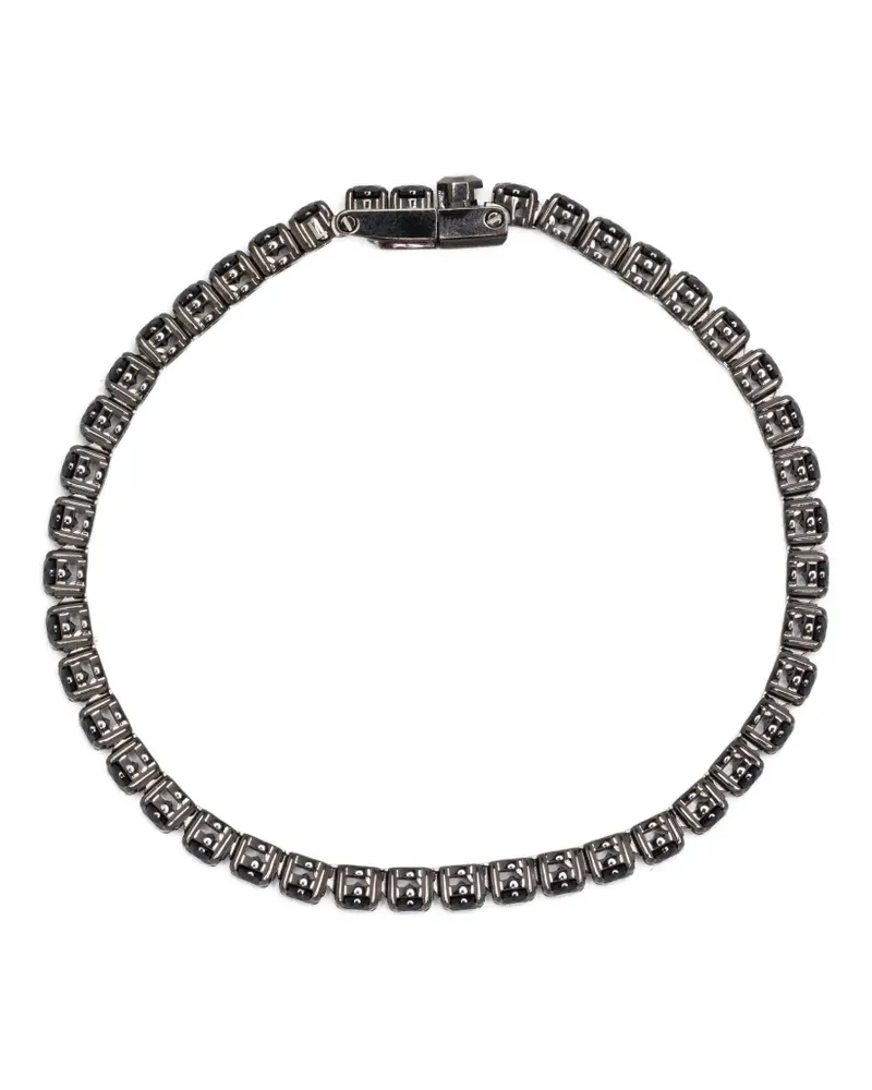 Swarovski Tennisarmband mit schwarzem Ruthenium Schwarz
