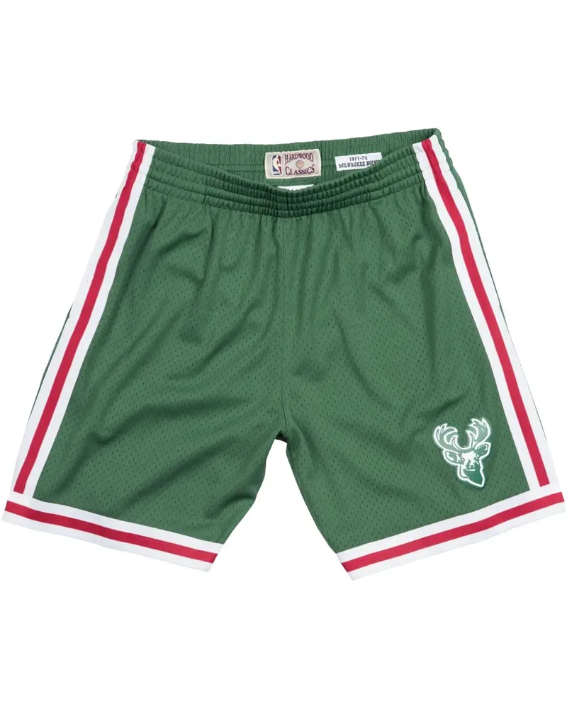 Mitchell & Ness 1971/72 Milwaukee Bucks Swingman Shorts - Grün Grün