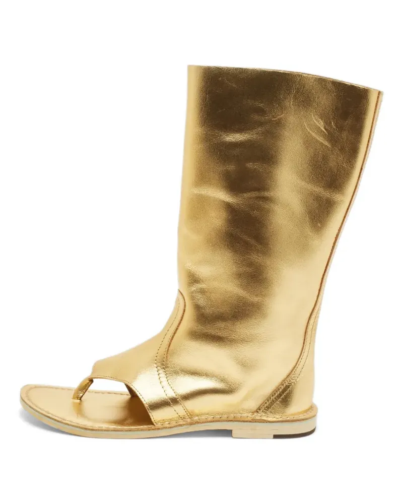 Pierre Hardy Sandalen mit Zehensteg - Gold Gold
