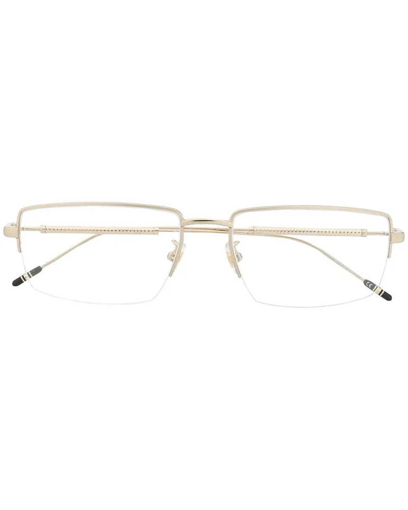 Montblanc Brille mit eckigem Gestell - Gold Gold