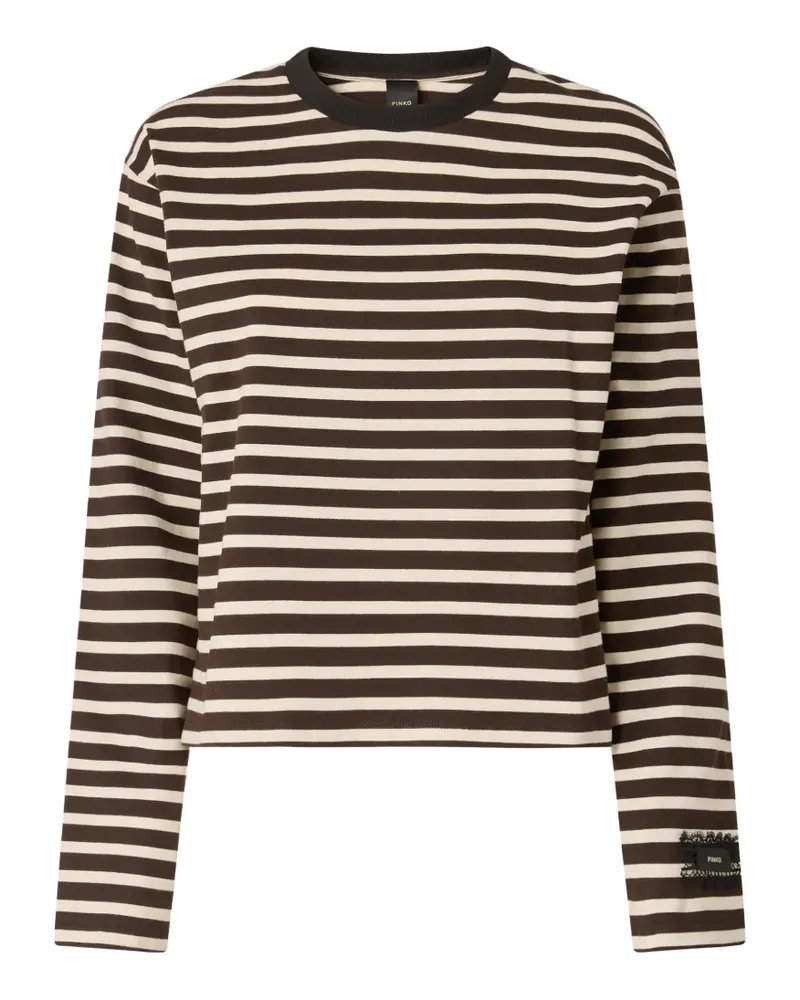 Pinko striped long-sleeve T-shirt - Braun Braun