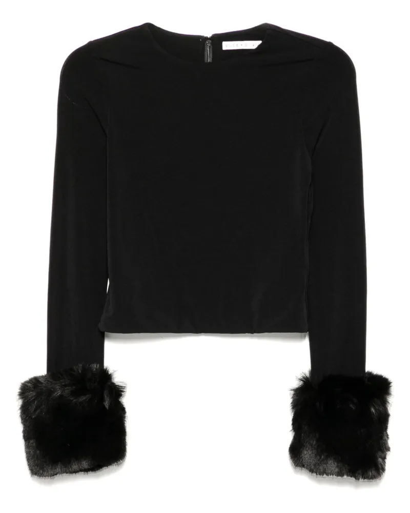 Alice + Olivia Delaina Bluse - Schwarz Schwarz