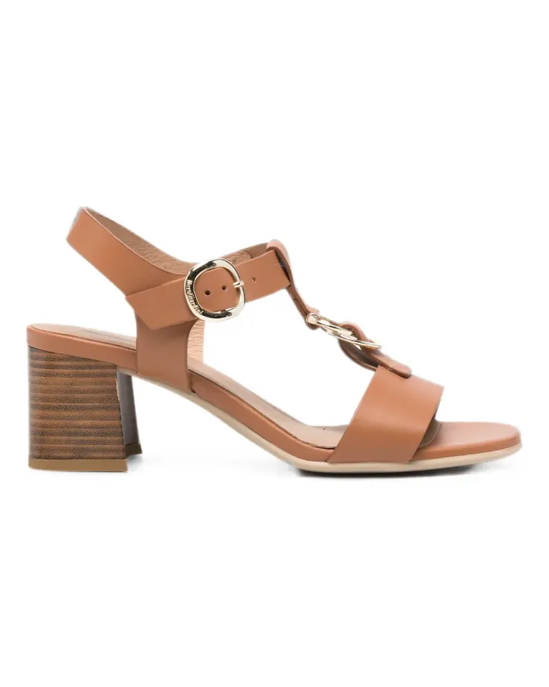 Nero Gardini buckle-fastening leather sandals - Braun Braun