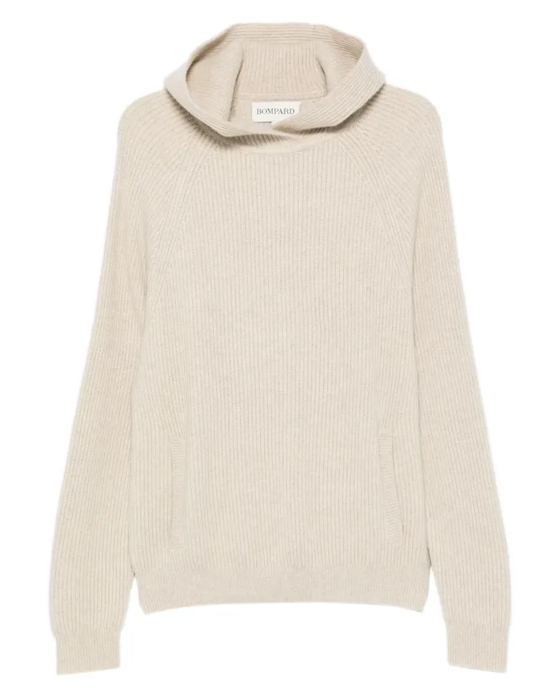 Eric Bompard Gerippter Hoodie - Nude Nude