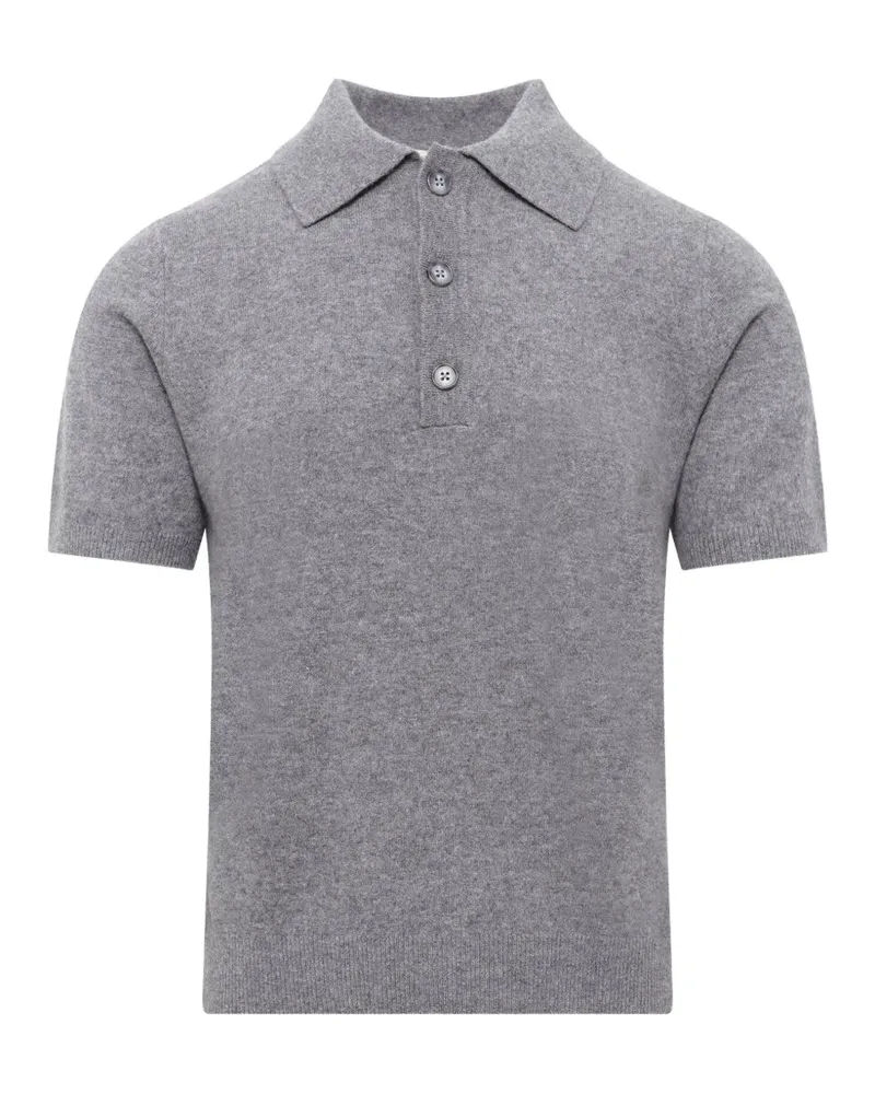 Entire Studios short-sleeve knitted polo shirt - Grau Grau