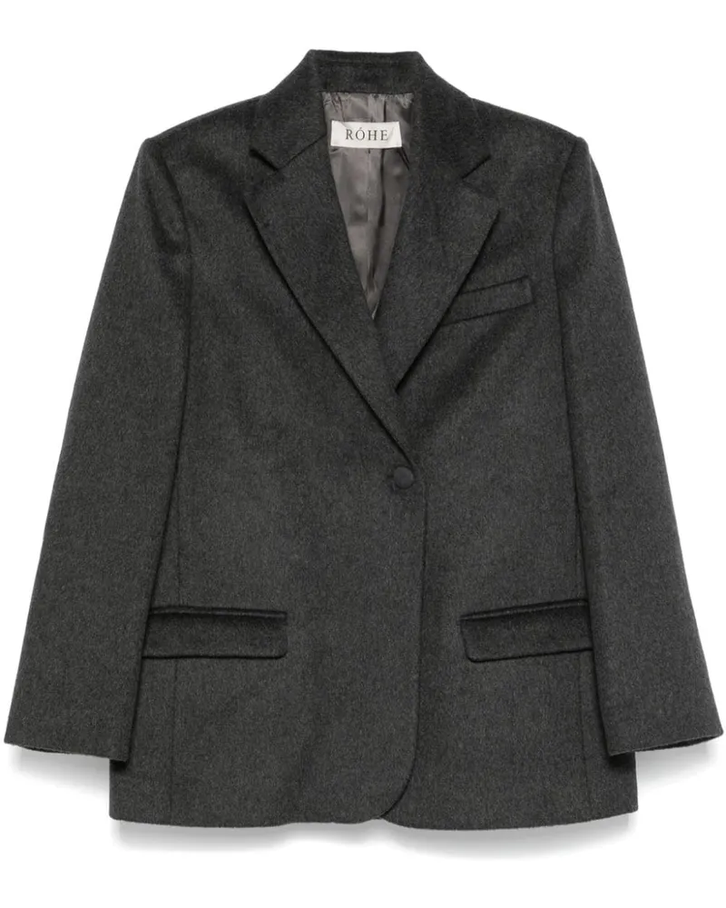 Róhe Melierter Blazer - Grau Grau