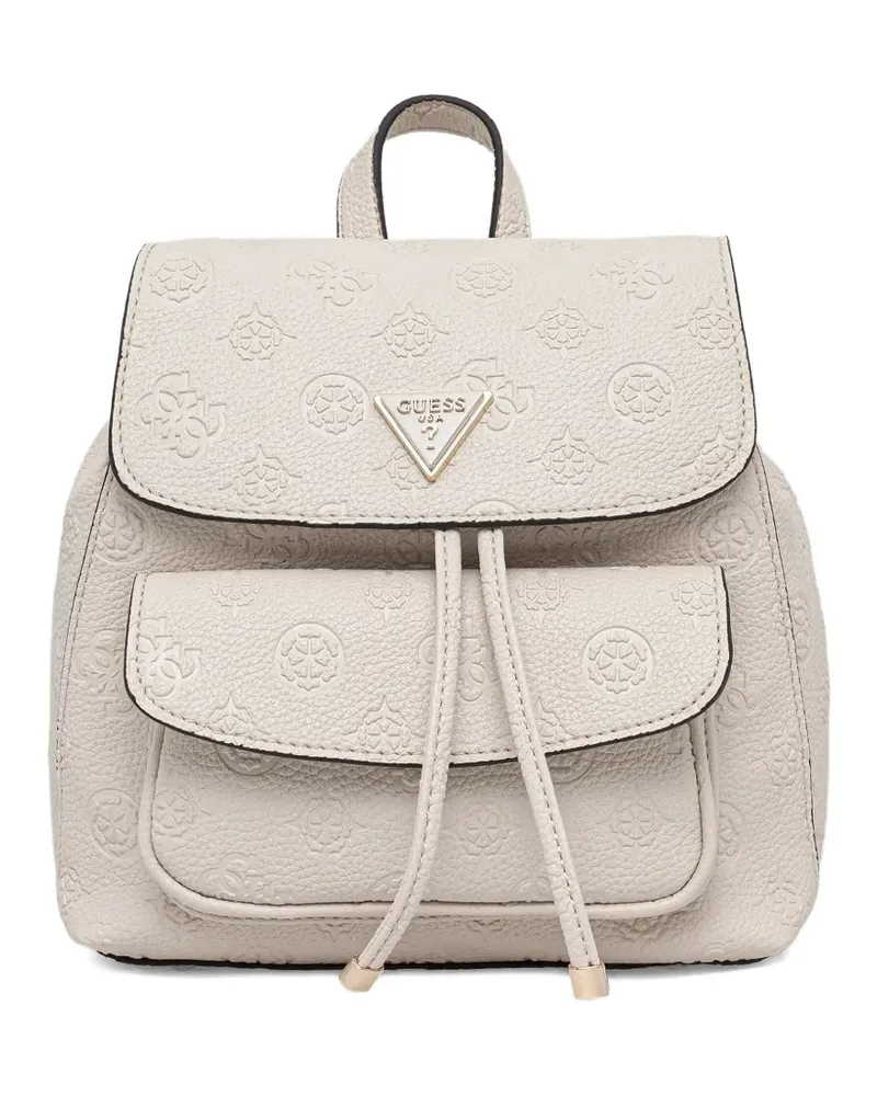 Guess mini Cresidia 4G chain-detail backpack - Nude Nude