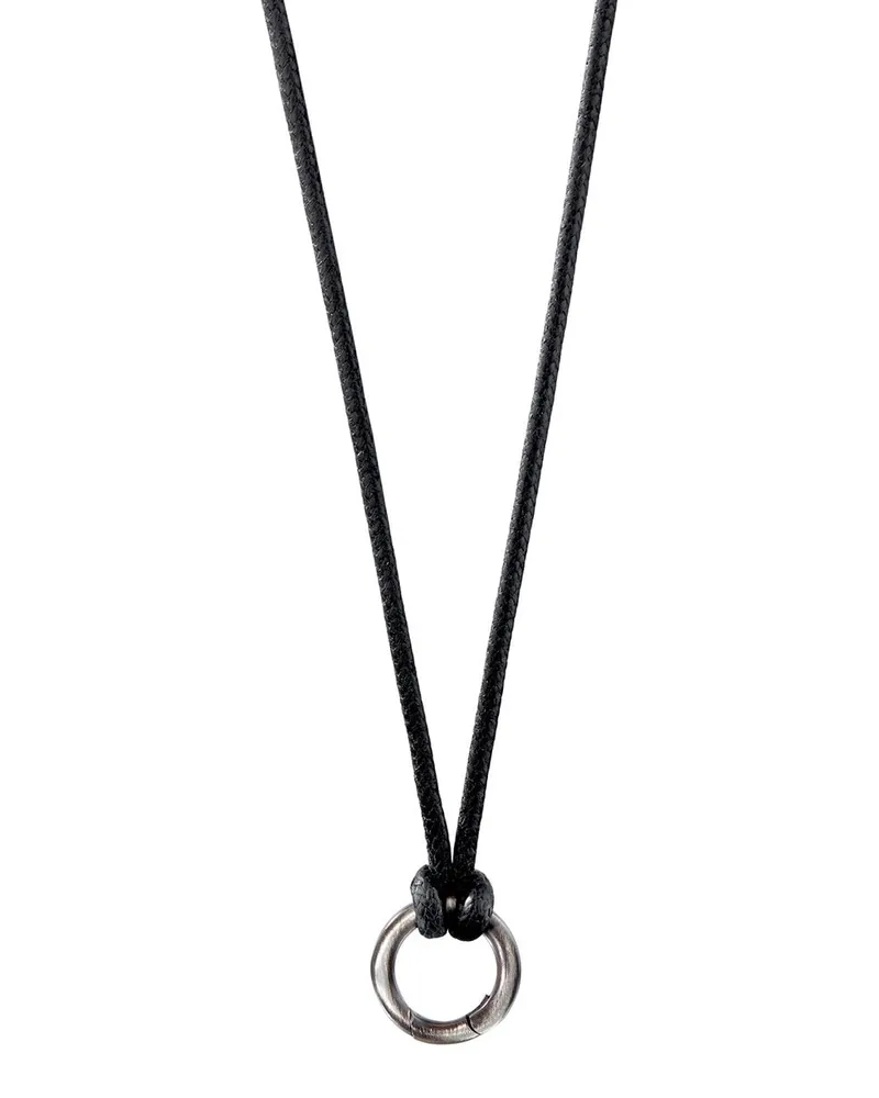 David Yurman Halskette mit rundem Anhänger - Silber Silber