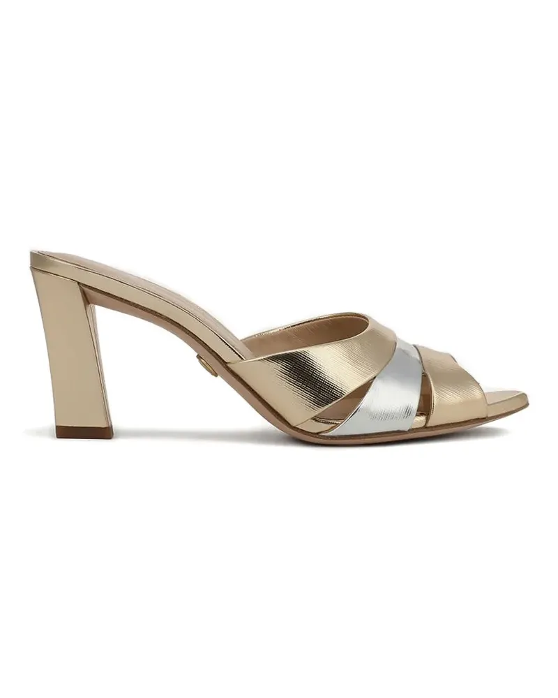 Veronica Beard Cassiel Mules - Gold Gold