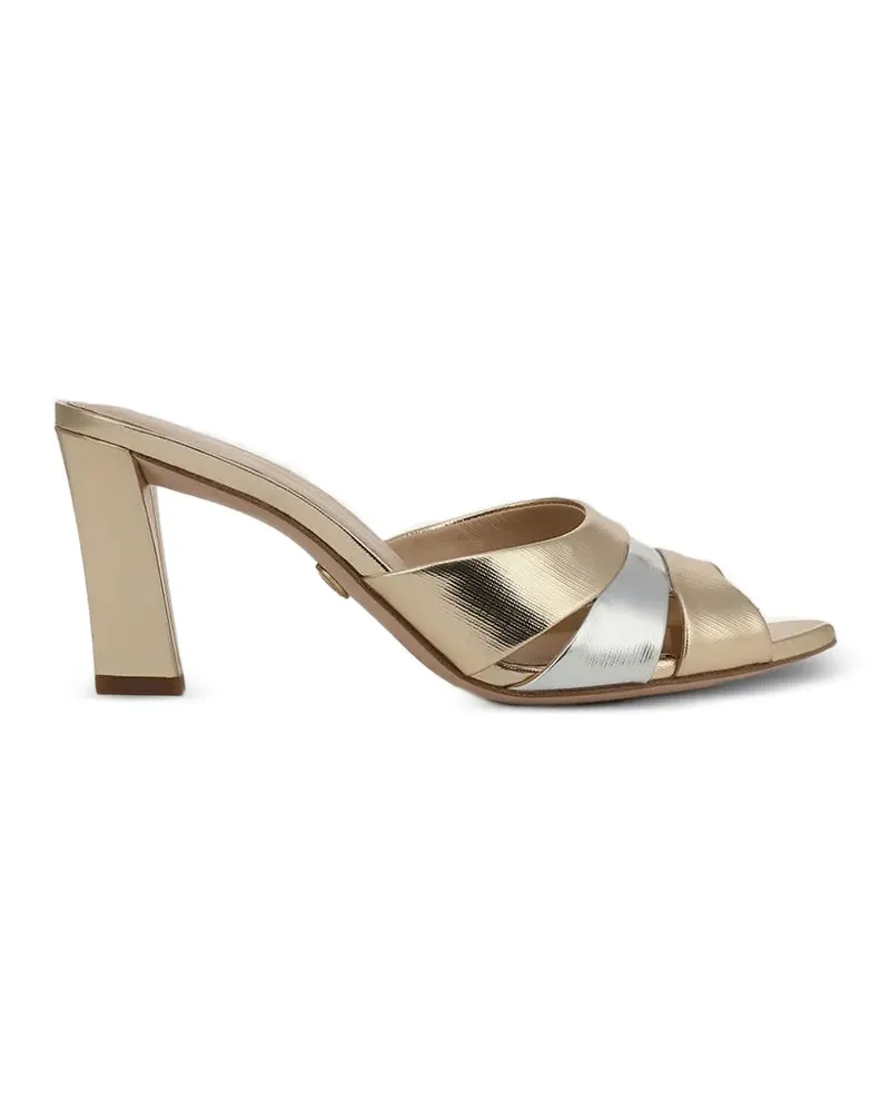 Veronica Beard Cassiel Mules - Gold Gold