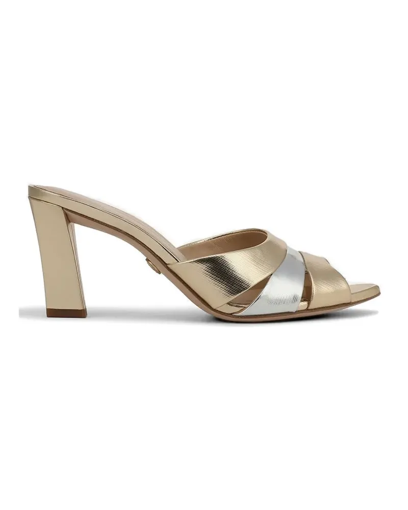 Veronica Beard Cassiel Mules - Gold Gold
