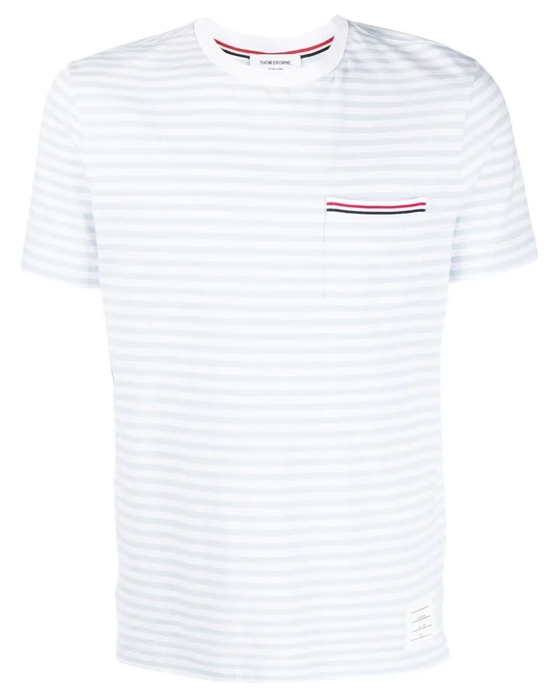 Thom Browne Gestreiftes Hemd - Blau Blau