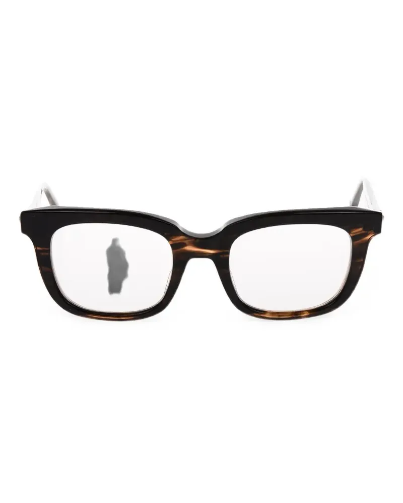 OAMC tortoiseshell-effect square-frame glasses - Braun Braun