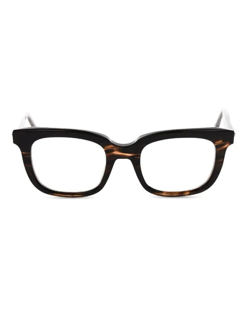 OAMC Arc tortoiseshell-effect square-frame glasses - Braun Braun