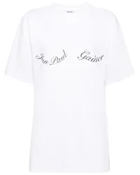 Jean Paul Gaultier T-Shirt mit Logo Weiß