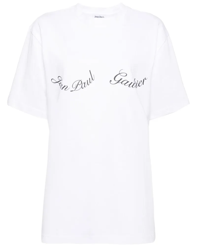 Jean Paul Gaultier T-Shirt mit Logo - Weiß Weiß