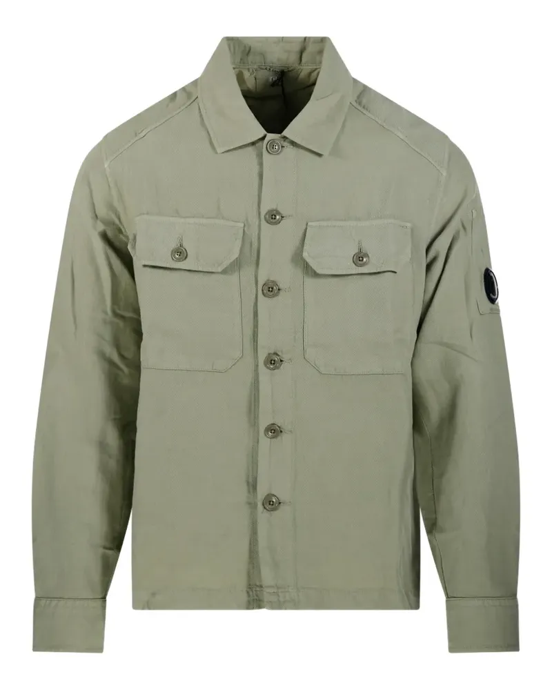 C.P. Company Hemdjacke mit geknöpfter Tasche - Grün Grün
