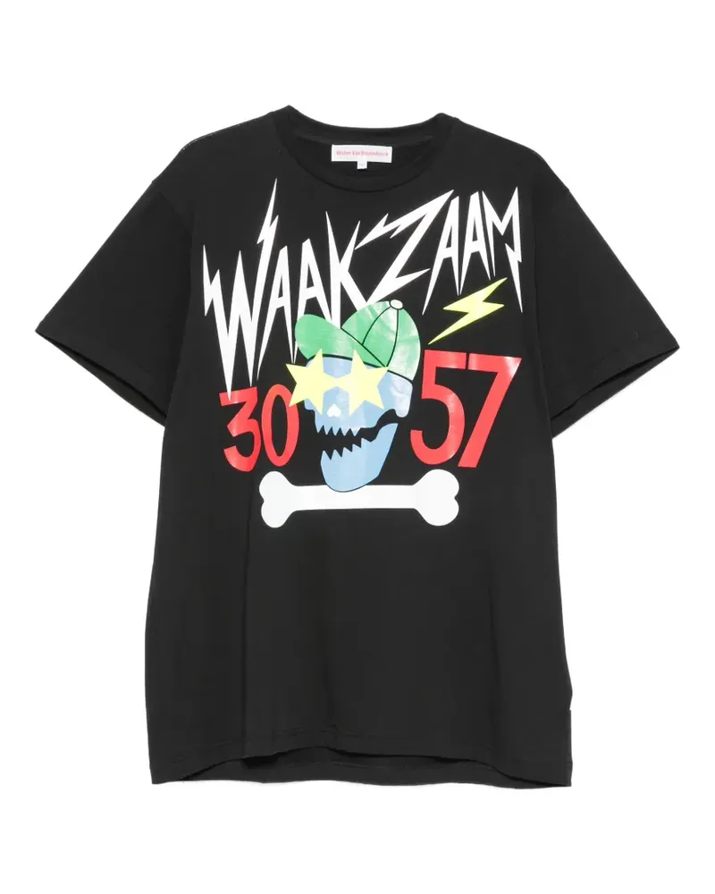 Walter van Beirendonck T-Shirt mit grafischem Print - Schwarz Schwarz