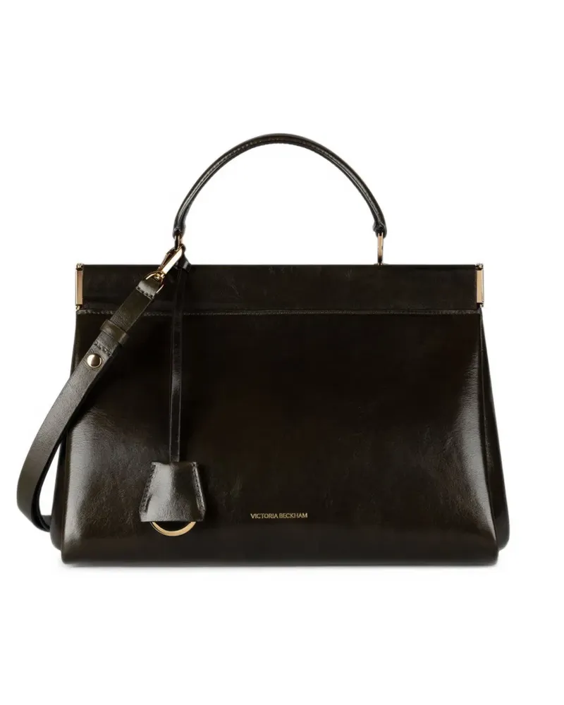 Victoria Beckham Sloane Frame Schultertasche 28cm - Grün Grün