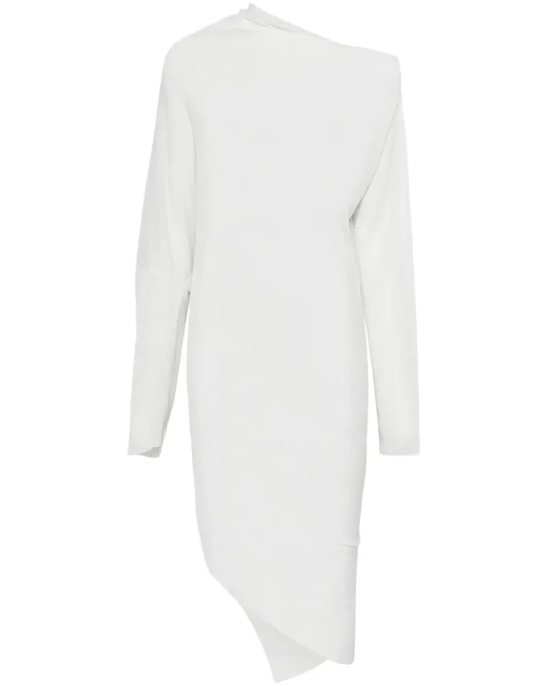 P.A.R.O.S.H. P.A.R.O H. Asymmetrisches Midikleid - Weiß Weiß