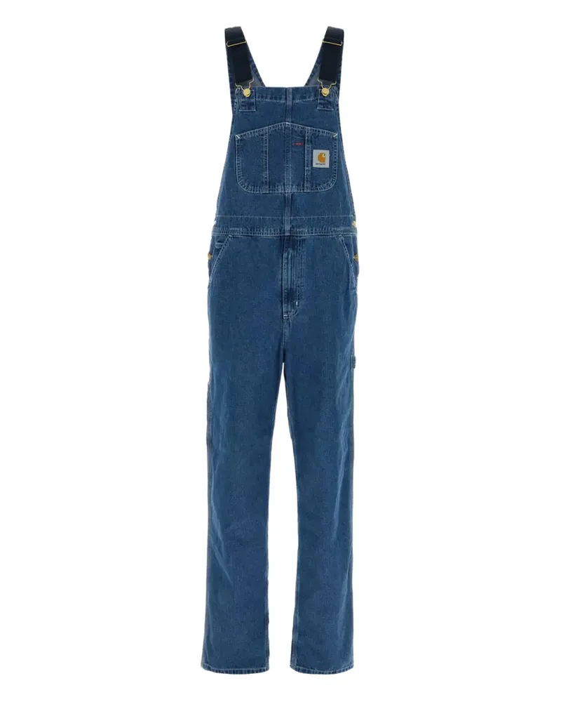 Carhartt WIP Jeans-Overall mit Latz - Blau Blau