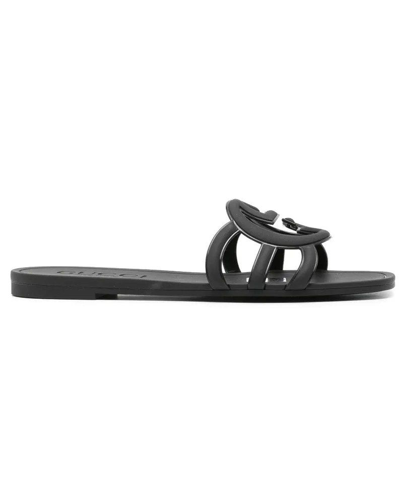 Gucci Pantoletten mit GG - Schwarz Schwarz