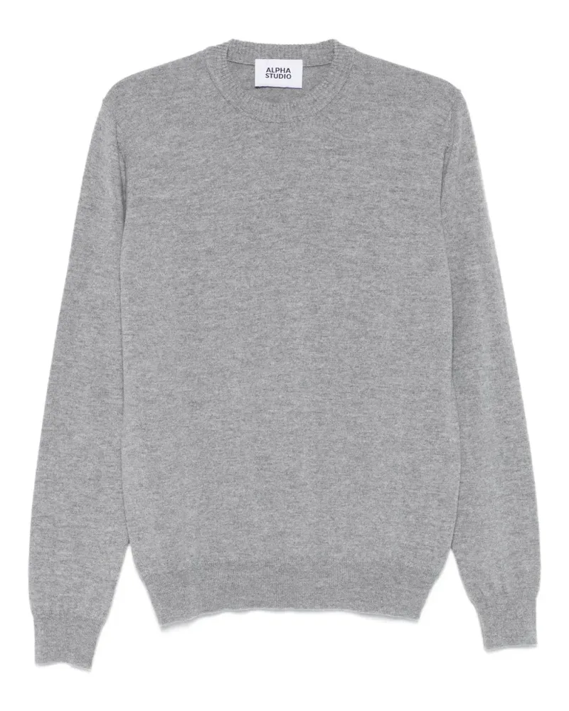 Alpha Studio Melierter Pullover - Grün Grün